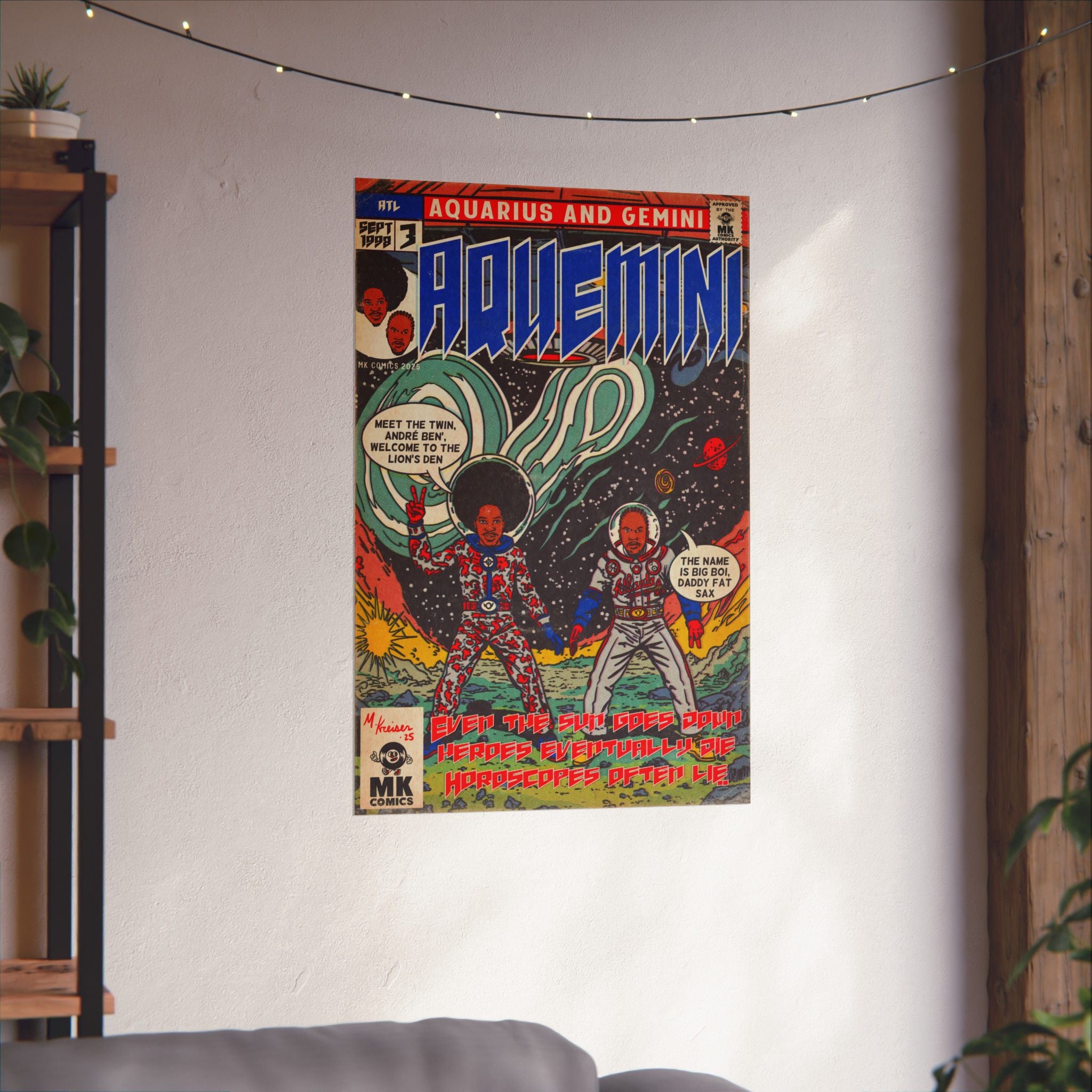 Aquemini - Comic Book Art - Matte Vertical Posters