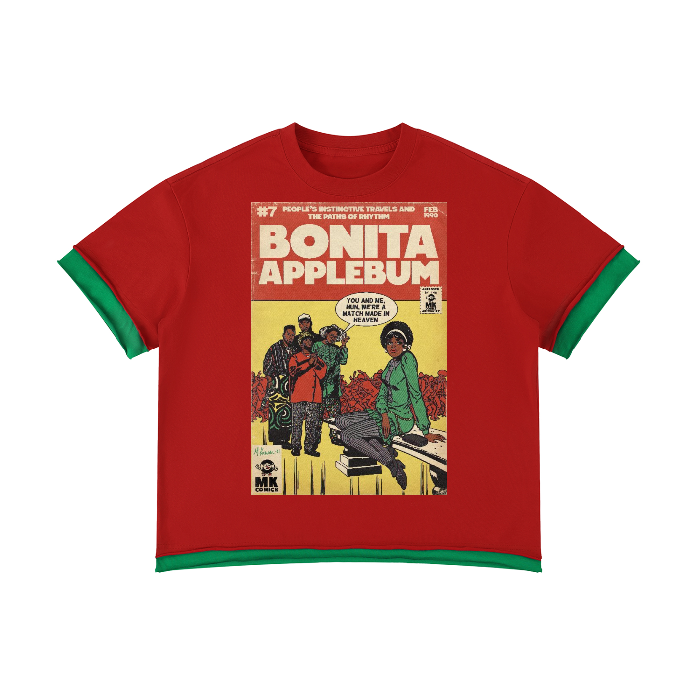 Bonita Applebum - Unisex Boxy Color Block T-Shirt