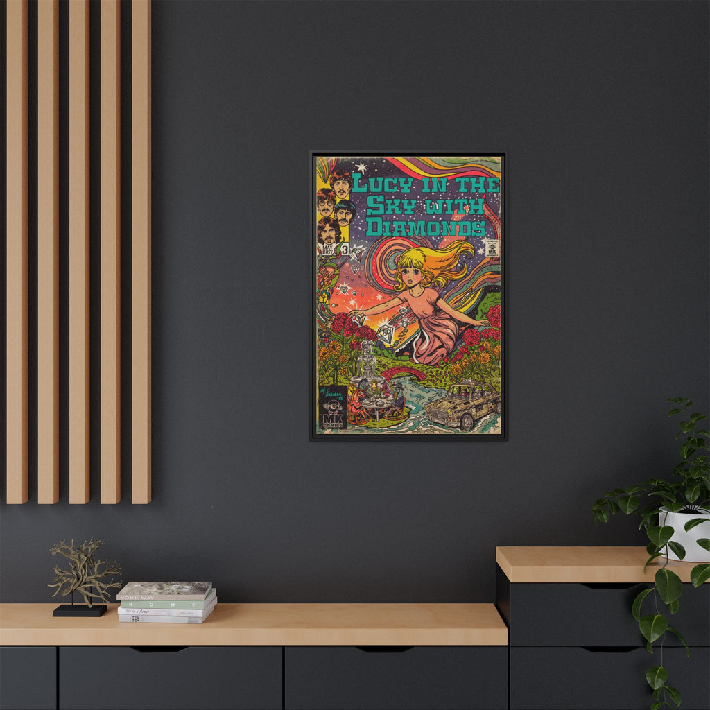 Lucy in the Sky with Diamonds - Matte Canvas, Framed (Multi-color)