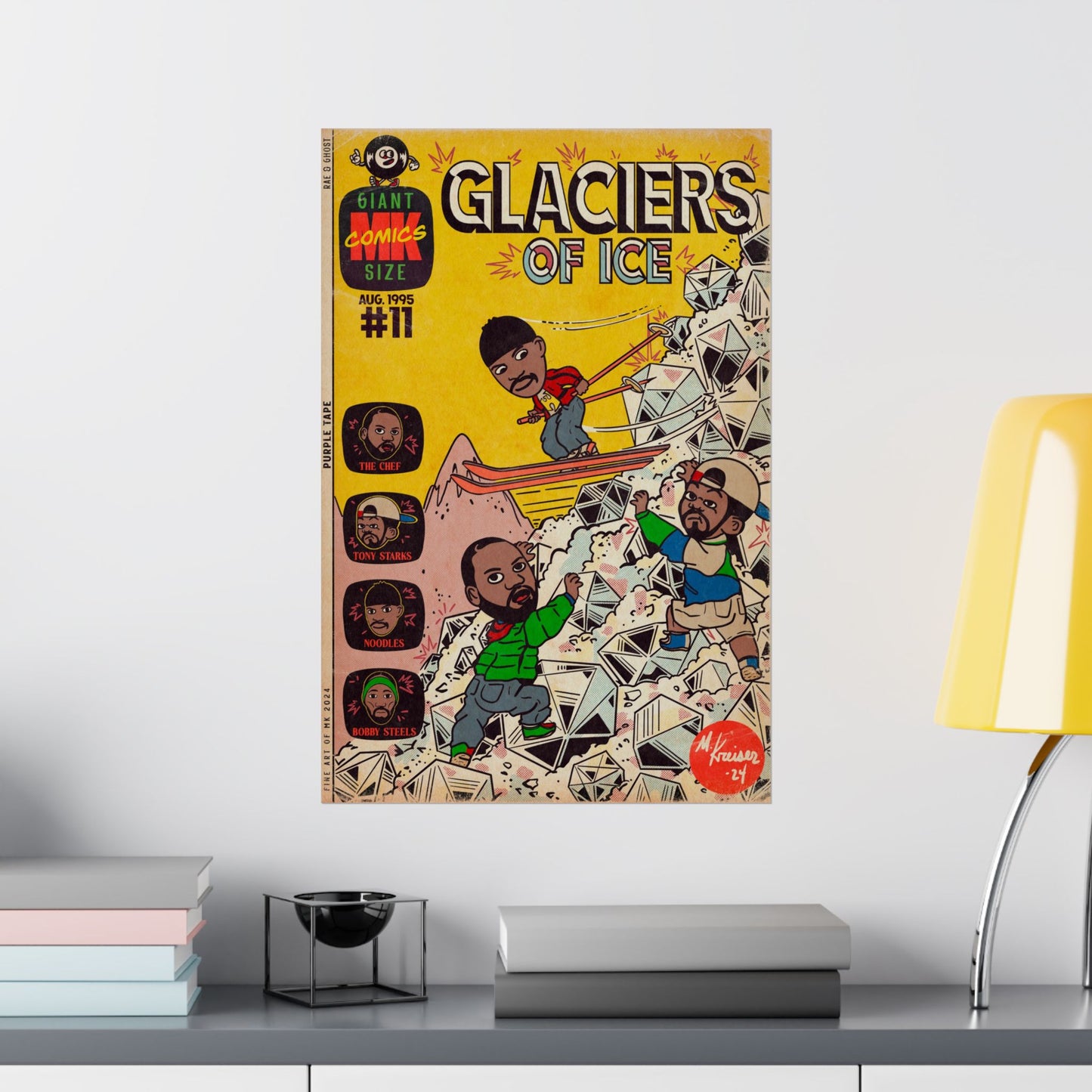 Rae, Ghost, Masta - Glaciers of Ice - Matte Vertical Poster