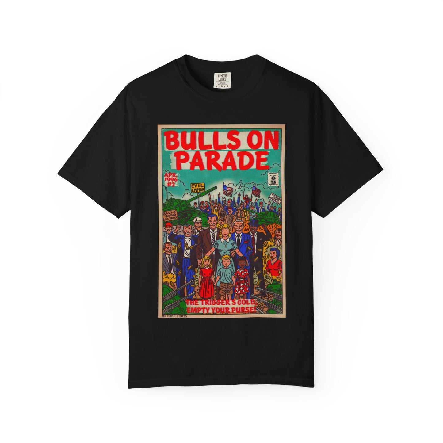 Bulls Parade - Unisex Garment-Dyed T-shirt