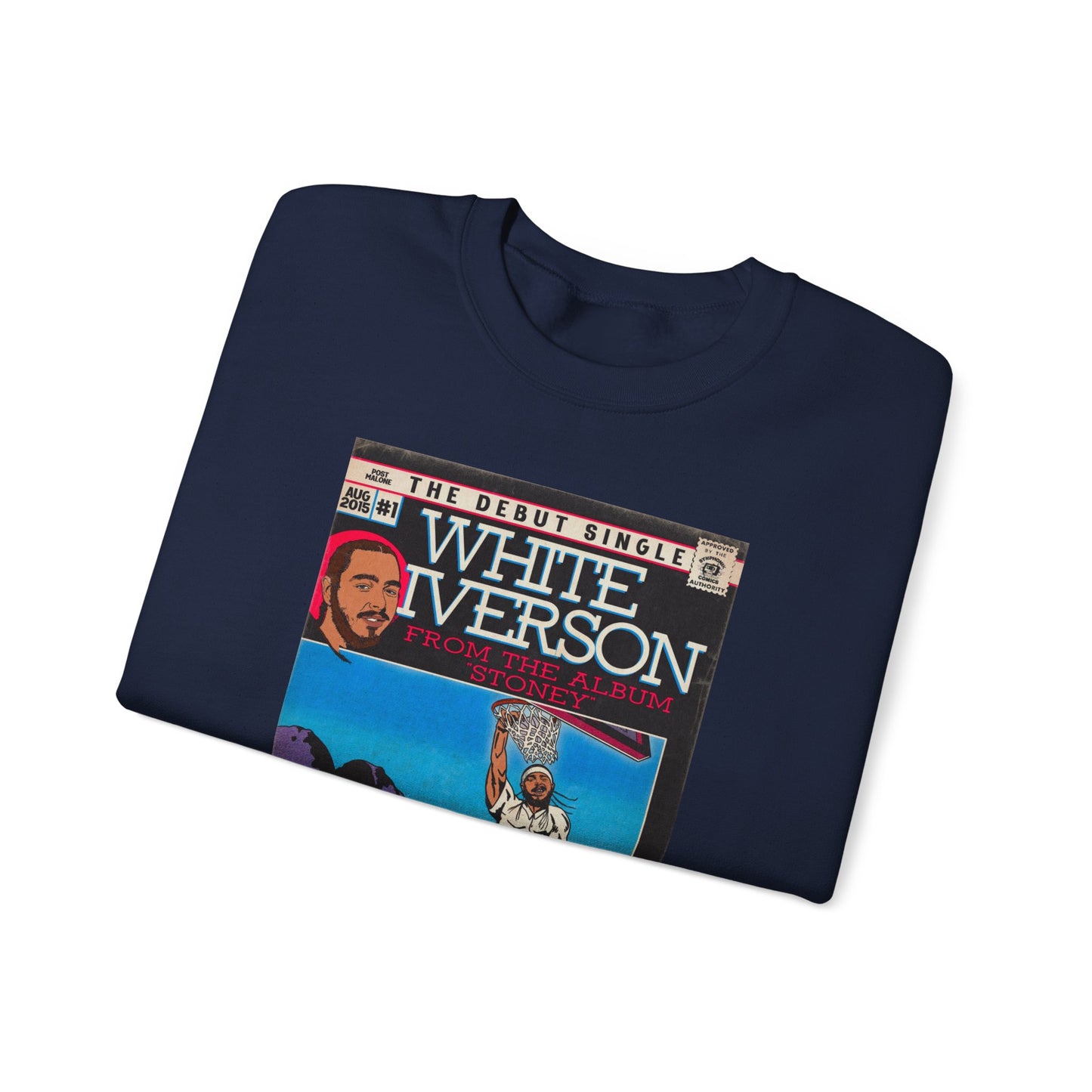 Post Malone - White Iverson -  Unisex Heavy Blend™ Crewneck Sweatshirt