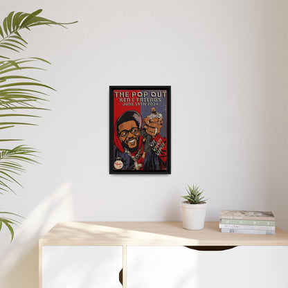 Kendrick Lamar - The Pop Out  - Gallery Canvas Wraps, Vertical Frame
