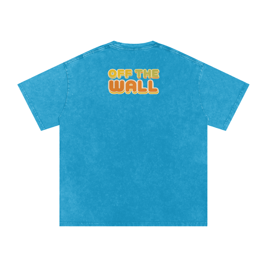 Off the Wall - Snow Washed Oversized Cotton T-Shirt
