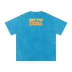Off the Wall - Snow Washed Oversized Cotton T-Shirt