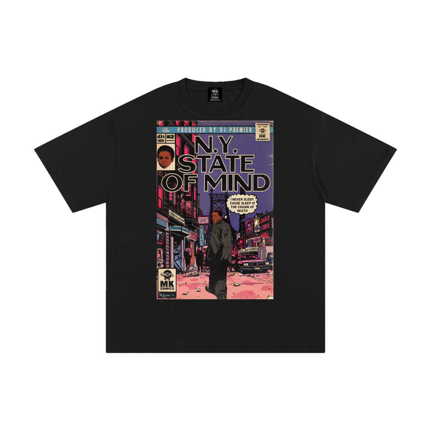 NY State of Mind - MK Classics - Unisex Pure Cotton T-Shirt
