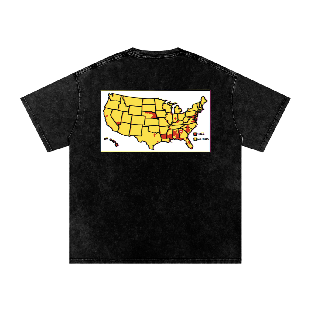 Word of Mouf - Snow Washed Oversized Cotton T-Shirt