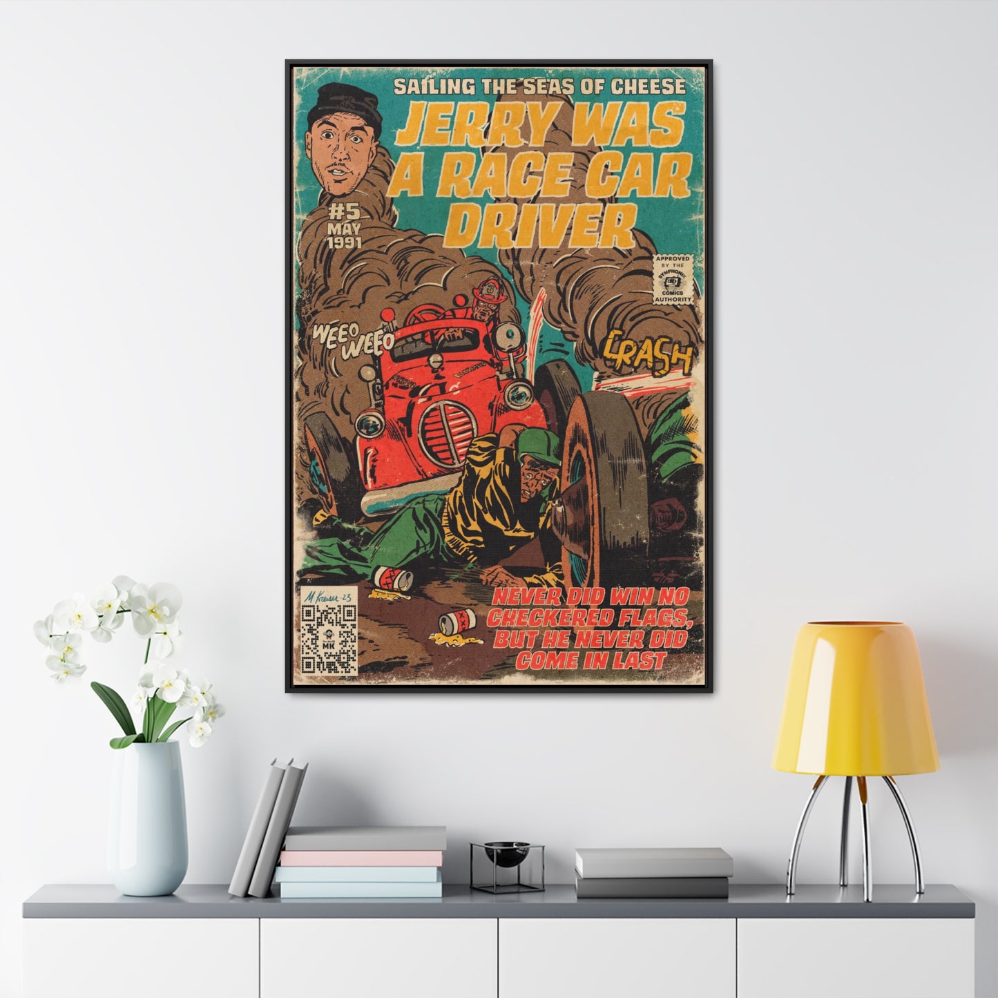Primus - Jerry Was A Race Car Driver - Gallery Canvas Wraps, Vertical Frame