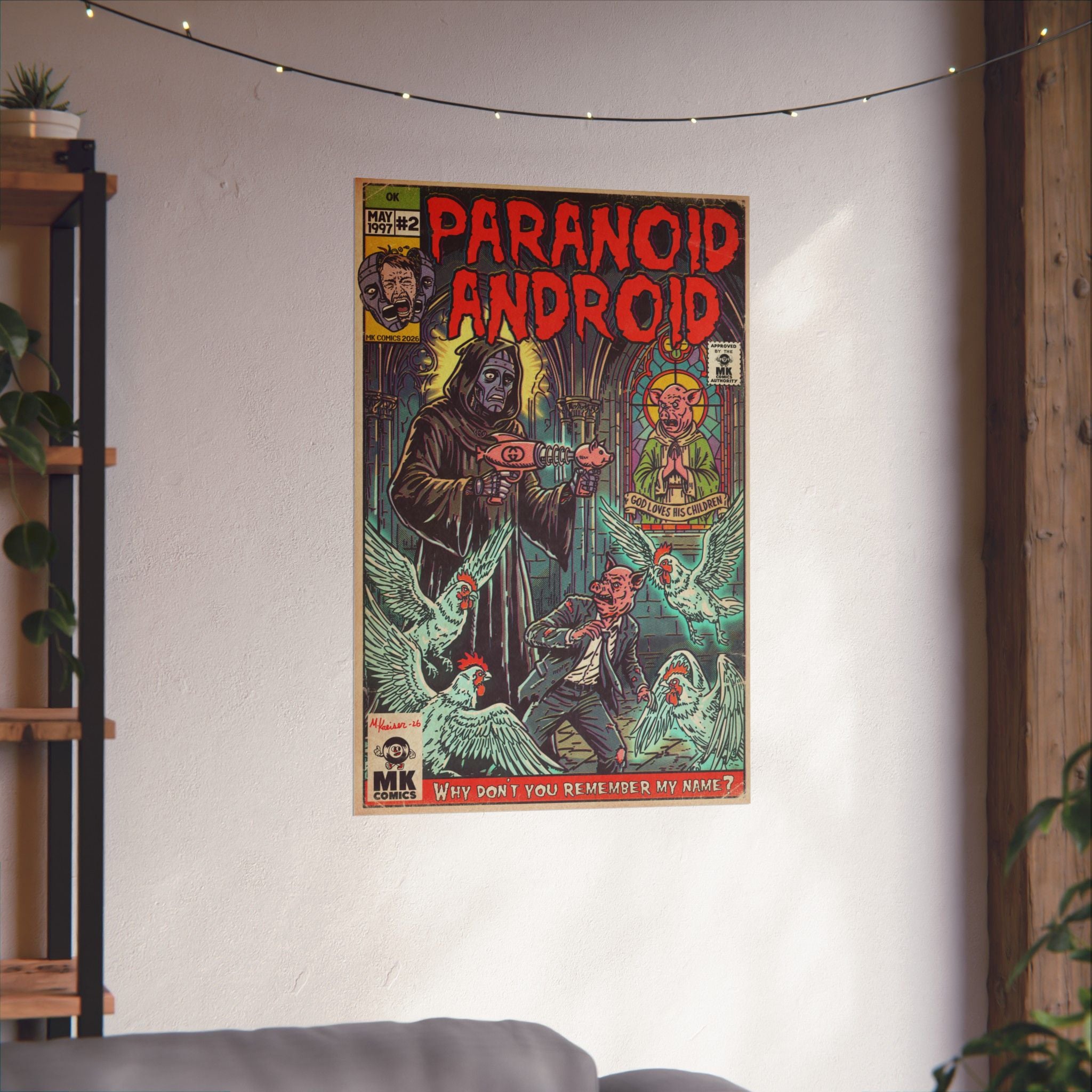 Paranoid Android - Matte Vertical Posters