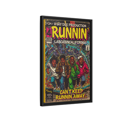 Runnin' - Matte Canvas, Framed (Multi-color)