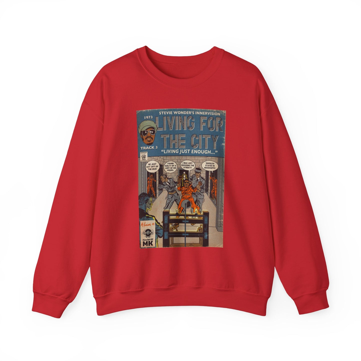 Stevie Wonder - Living For The City - Unisex Heavy Blend™ Crewneck Sweatshirt