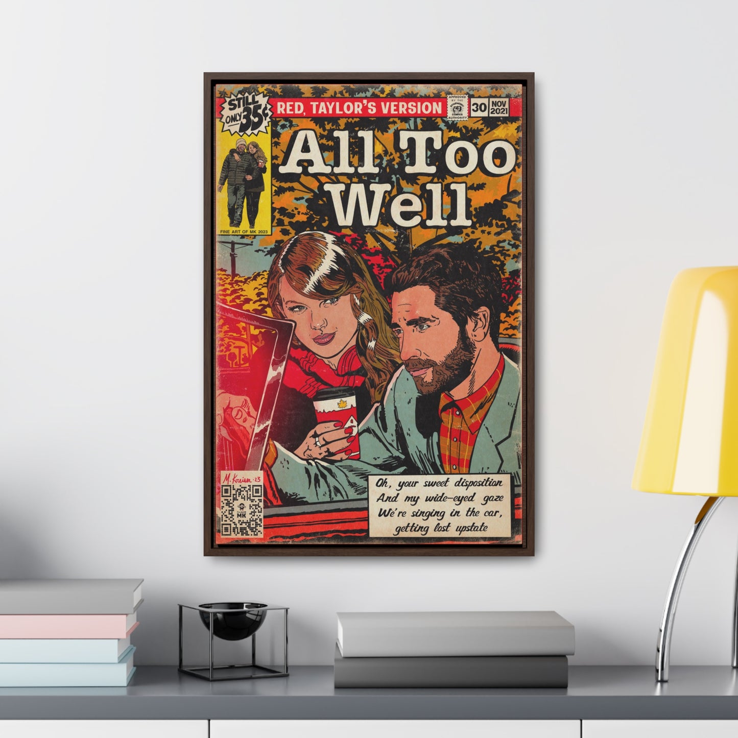 Taylor Swift - All Too Well - Gallery Canvas Wraps, Vertical Frame