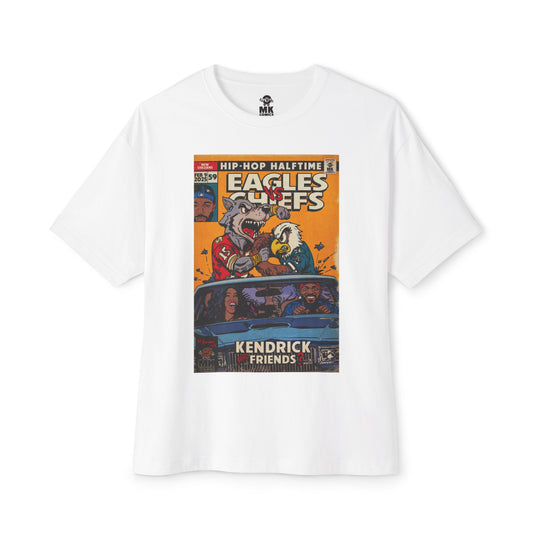 Kendrick & SZA - 2025 Halftime - Eagles vs Chiefs - Unisex Oversized Boxy Tee