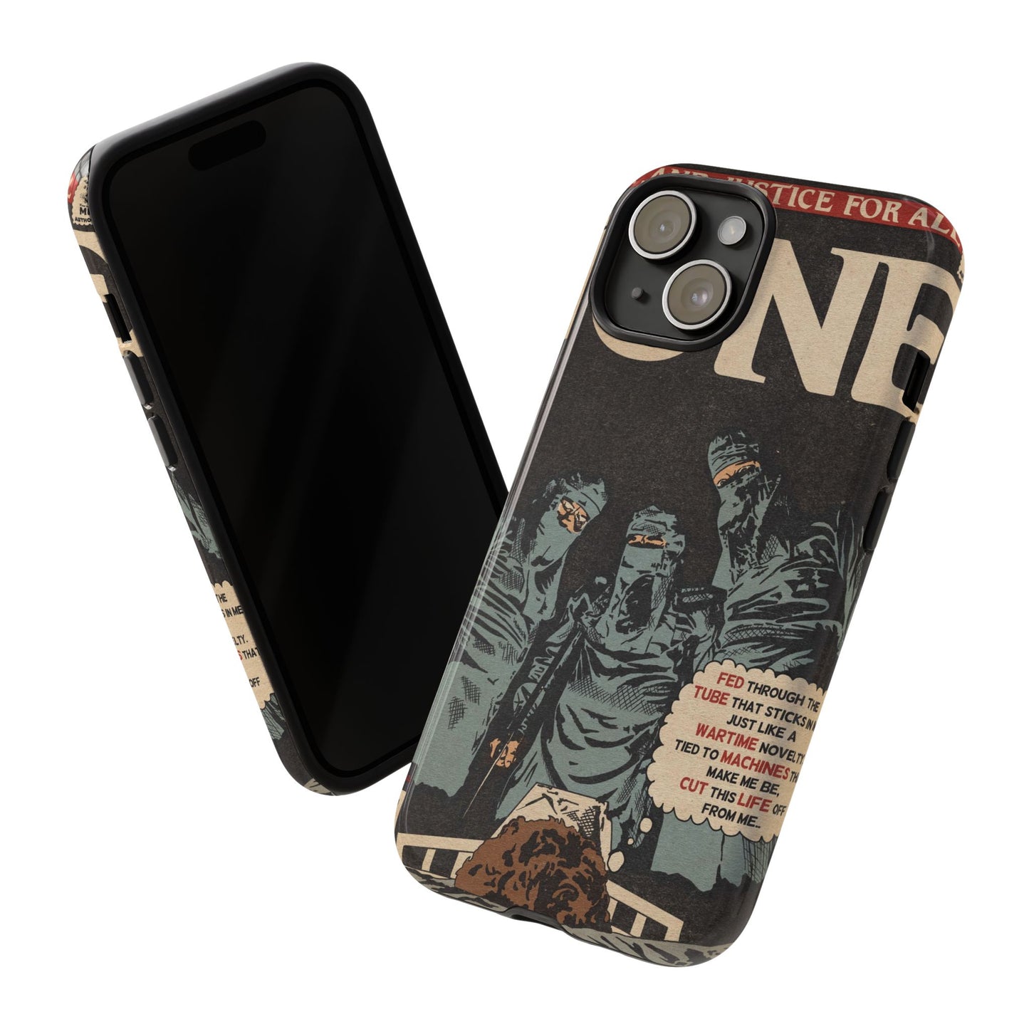 Metallica- One - Johnny Got His Gun Comic Book Art - Tough Phone Cases