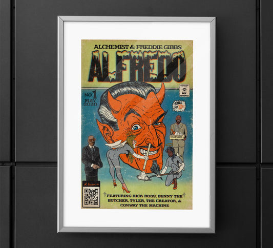 Alchemist & Freddie Gibbs- Alfredo- Vertical Matte Poster