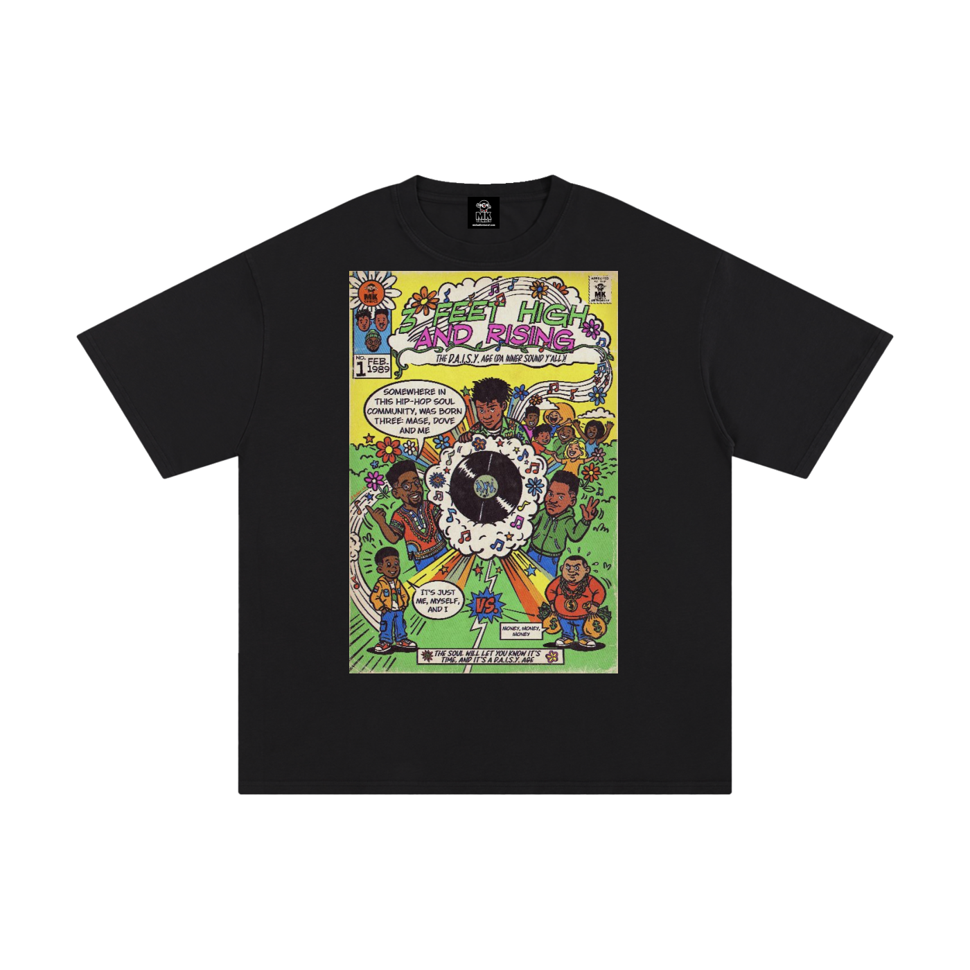 3 Feet High & Rising - Unisex Pure Cotton T-Shirt