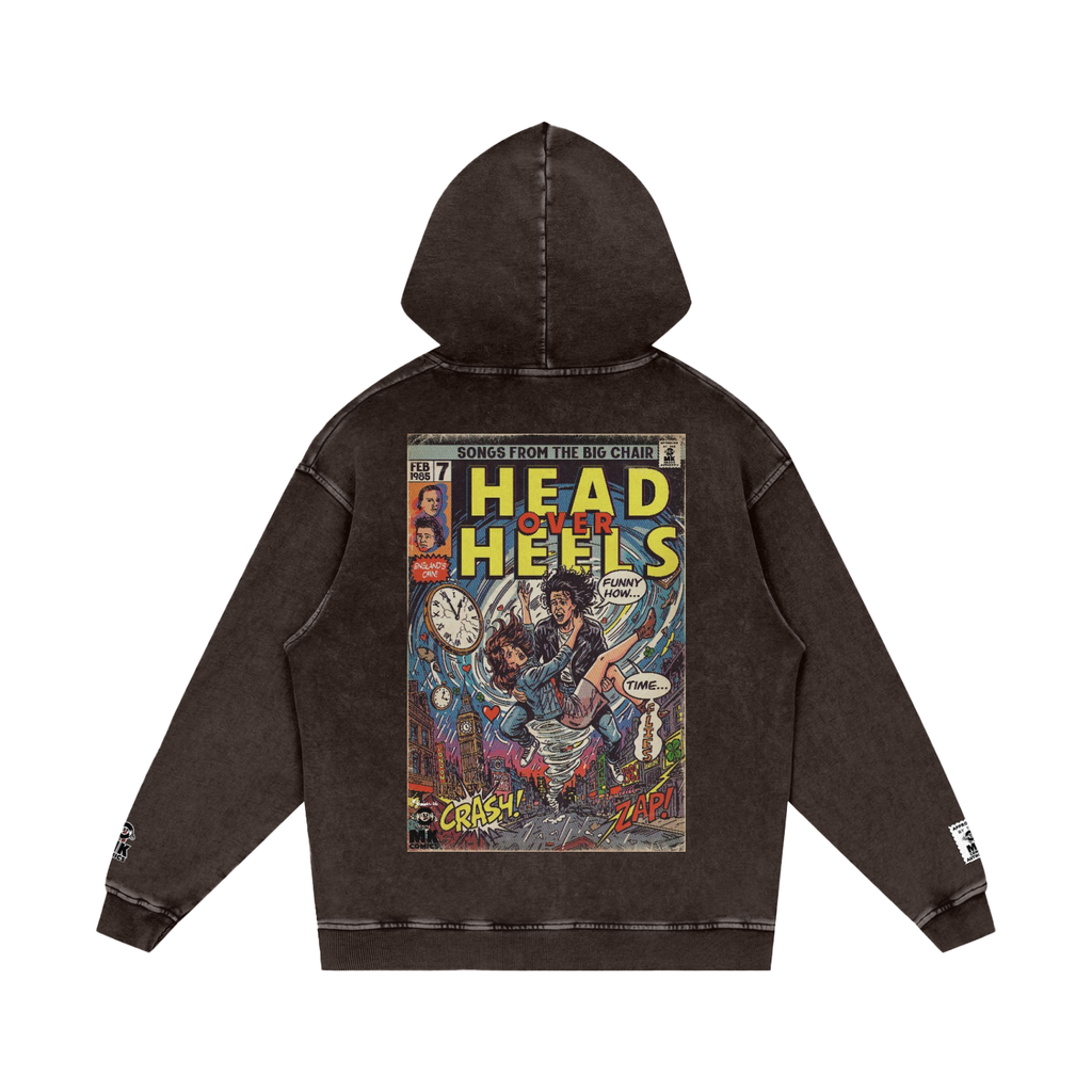 Head Over Heels - Snow Washed Loose Cotton Hoodie