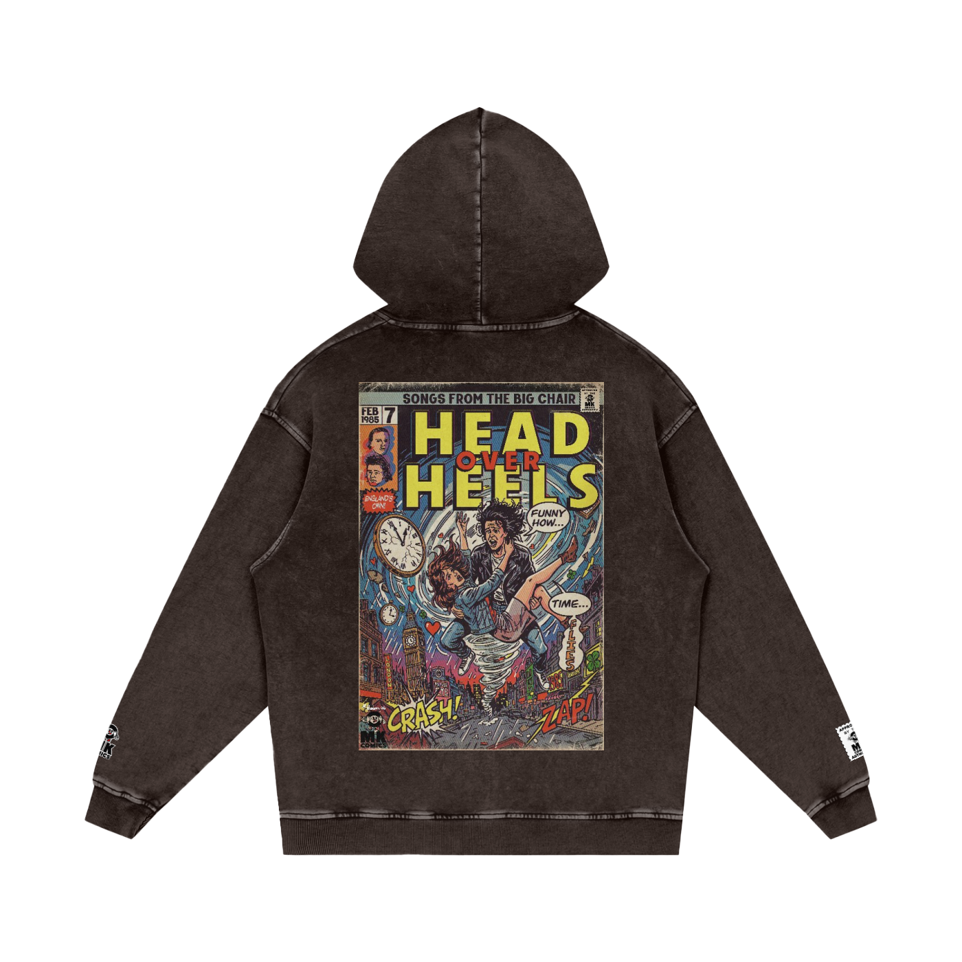 Head Over Heels - Snow Washed Loose Cotton Hoodie