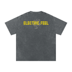 Electric Feel - Snow Washed Oversized Cotton T-Shirt