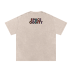 Space Oddity - Snow Washed Oversized Cotton T-Shirt