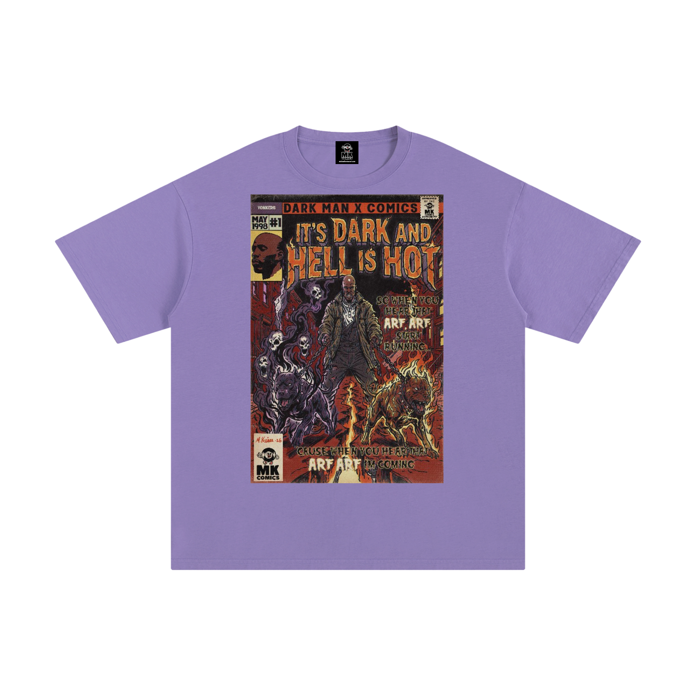 It's Dark & Hell is Hot - Unisex Pure Cotton T-Shirt