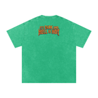 It's Dark & Hell is Hot - Snow Washed Oversized Cotton T-Shirt