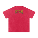 It's Dark & Hell is Hot - Snow Washed Oversized Cotton T-Shirt