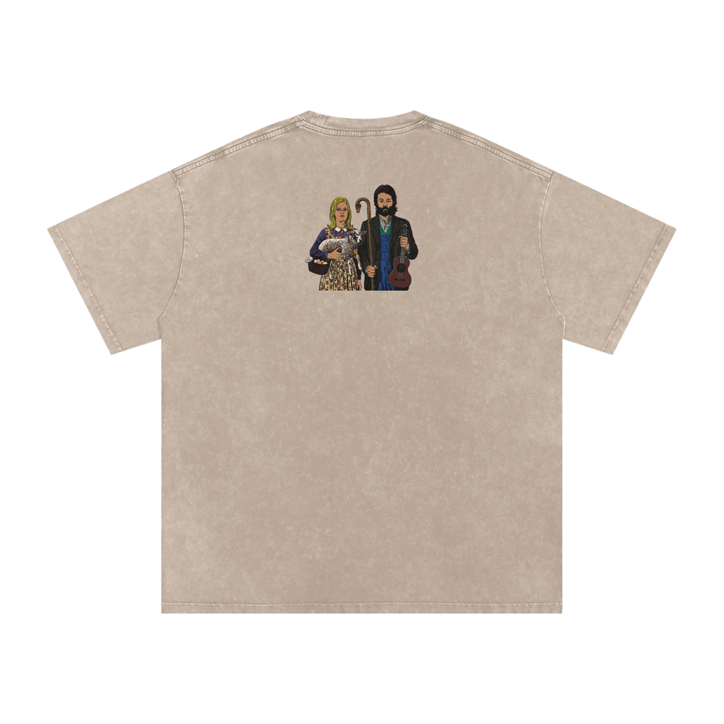 Ram - Snow Washed Oversized Cotton T-Shirt