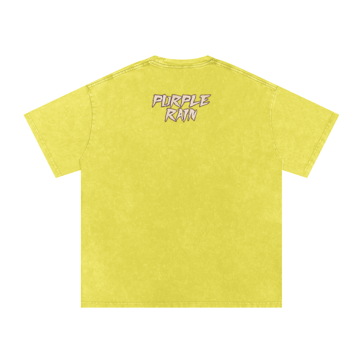 Purple Rain - Snow Washed Oversized Cotton T-Shirt