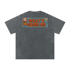 What's Going On - Snow Washed Oversized Cotton T-Shirt