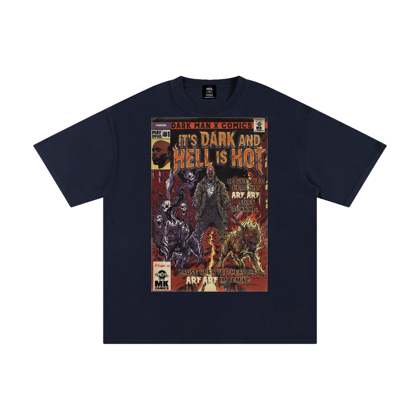 It's Dark & Hell is Hot - Unisex Pure Cotton T-Shirt