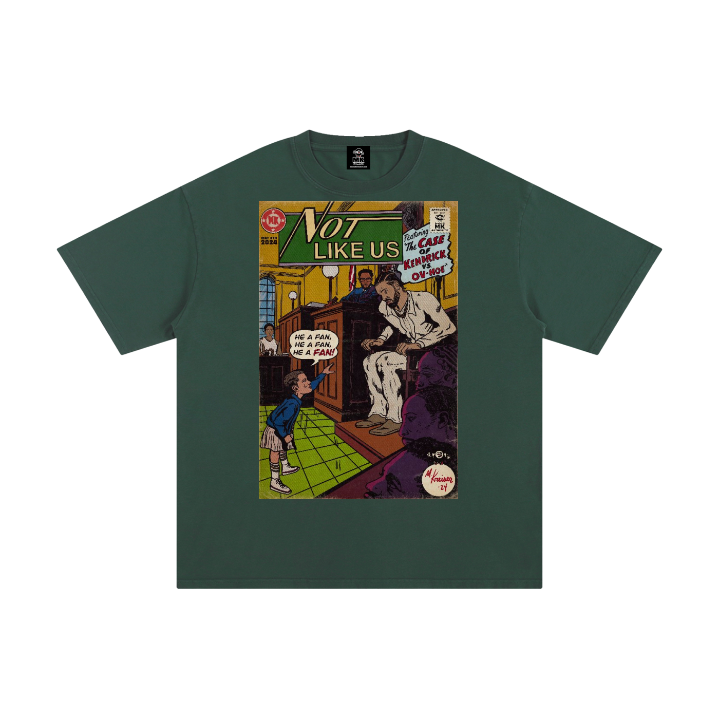 Not Like Us - MK Classics - Unisex Pure Cotton T-Shirt