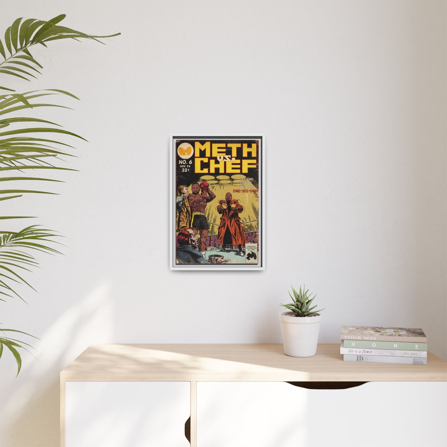 Method Man & Raekwon - Meth vs. Chef - Gallery Canvas Wraps, Vertical Frame