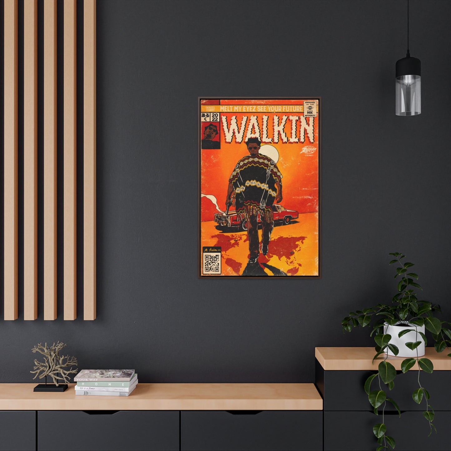 Denzel Curry - Walkin’ - Gallery Canvas Wraps, Vertical Frame