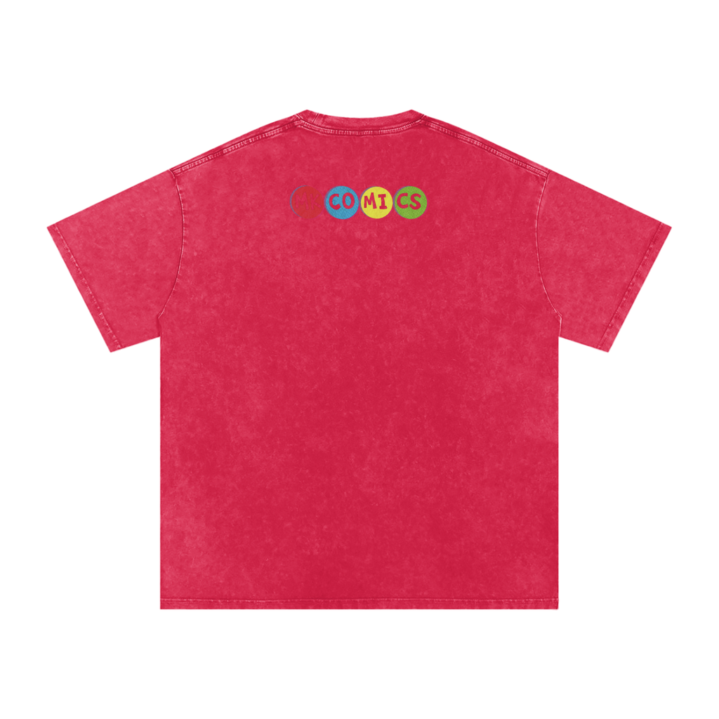 Twisted - Snow Washed Oversized Cotton T-Shirt
