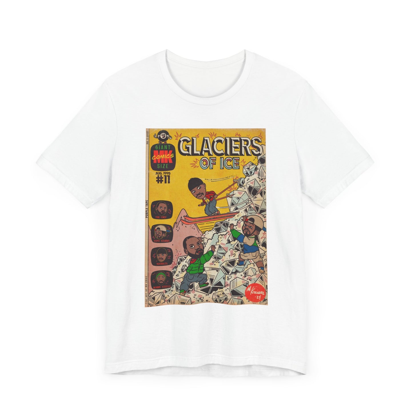 Rae, Ghost, Masta - Glaciers of Ice - Unisex Jersey Short Sleeve Tee