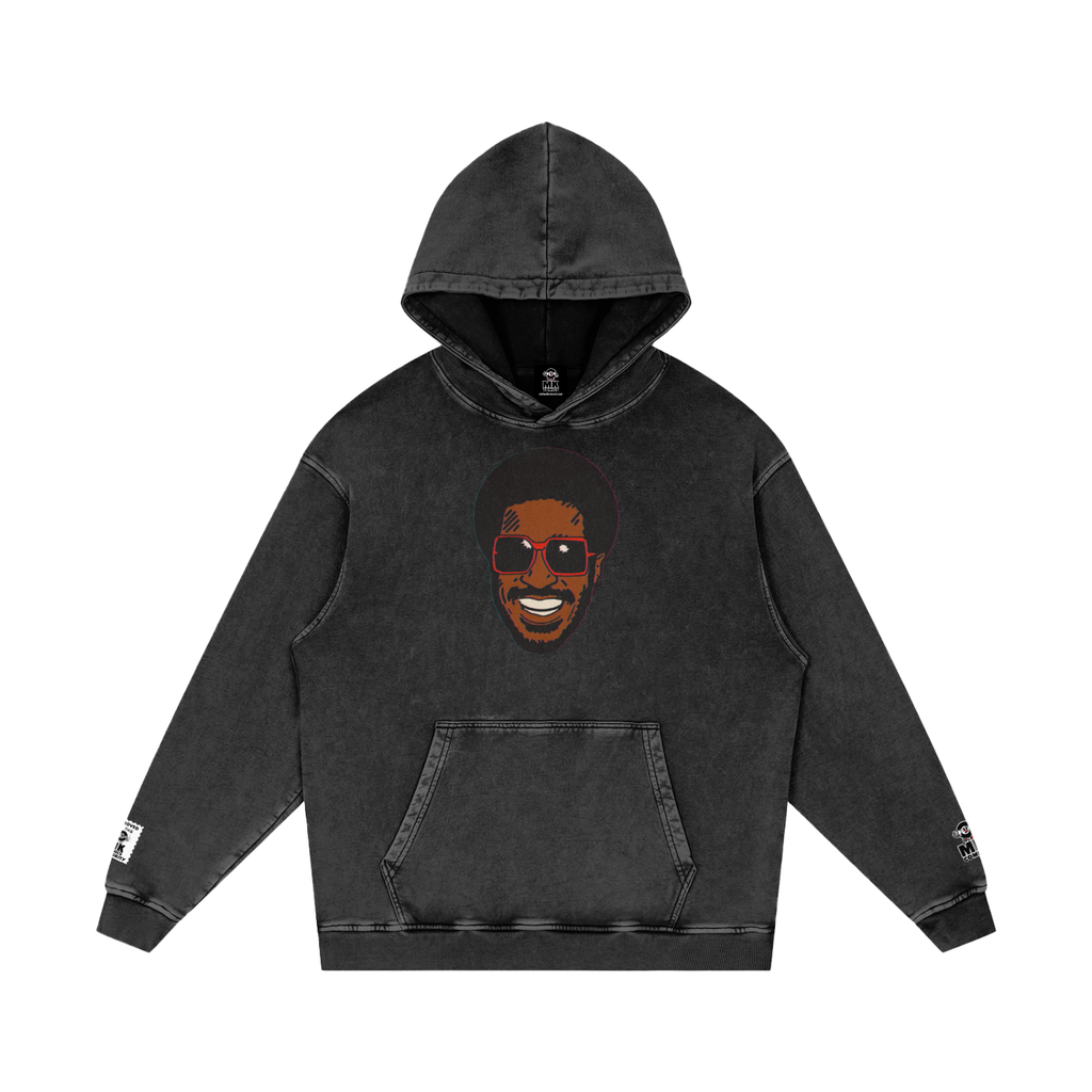 Songs in the Key of Life - Snow Washed Loose Cotton Hoodie