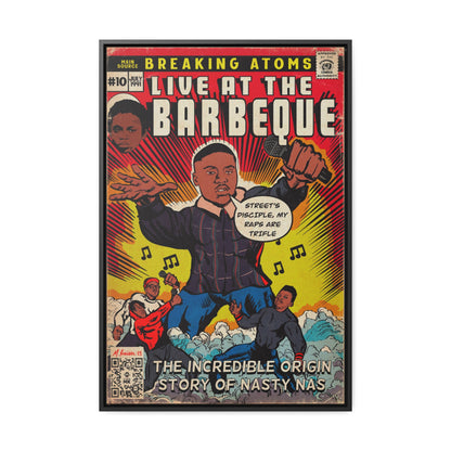 Main Source & Nas - Live at the Barbeque - Gallery Canvas Wraps, Vertical Frame
