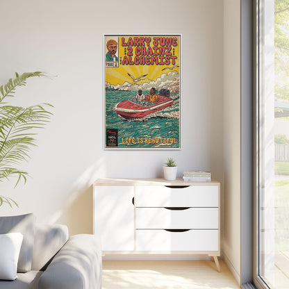 Life is Beautiful - Matte Canvas, Framed (Multi-color)