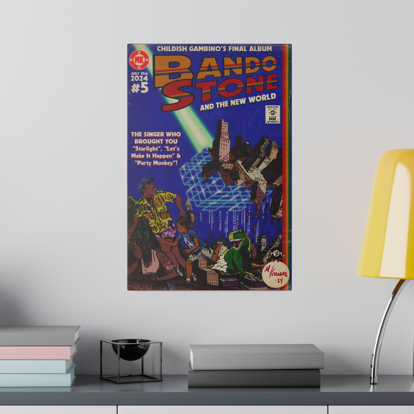 Bando Stone  - Matte Canvas, Stretched, 0.75"