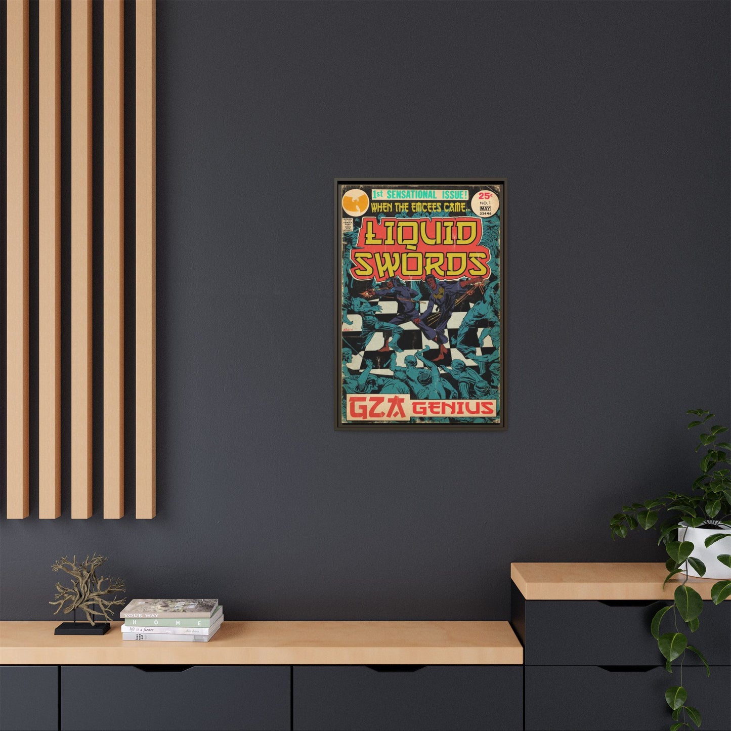GZA/Genius - Liquid Swords - Gallery Canvas Wraps, Vertical Frame