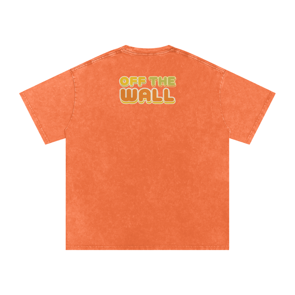 Off the Wall - Snow Washed Oversized Cotton T-Shirt