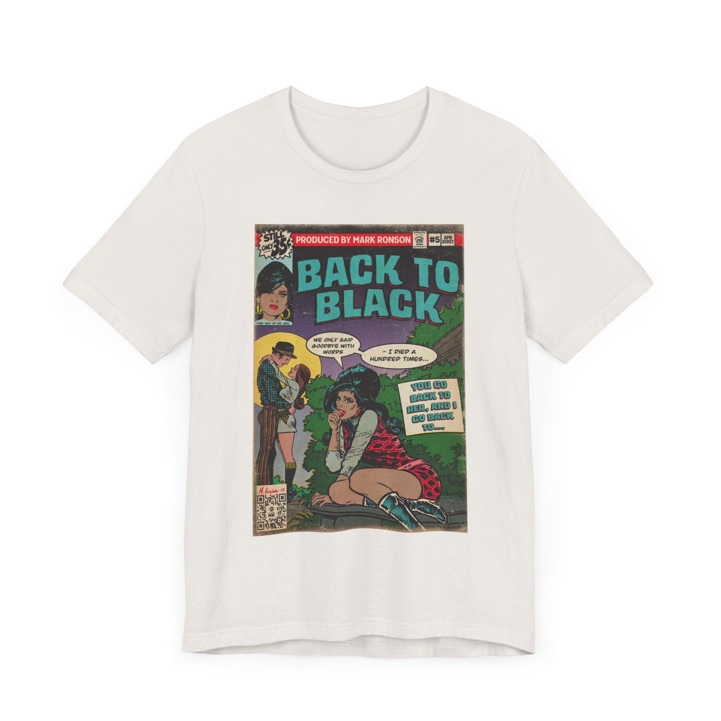 Amy Winehouse - Back to Black - Unisex Jersey Short Sleeve Tee