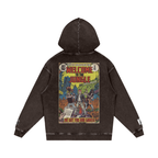 Welcome to the Jungle - Snow Washed Loose Cotton Hoodie