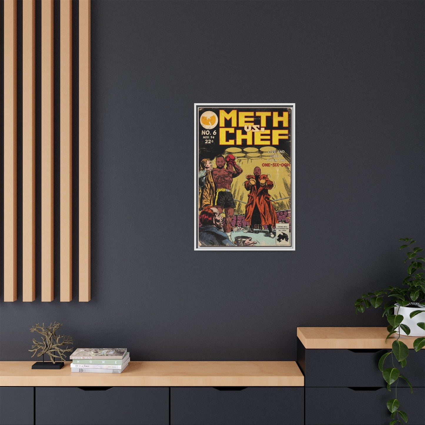Method Man & Raekwon - Meth vs. Chef - Gallery Canvas Wraps, Vertical Frame