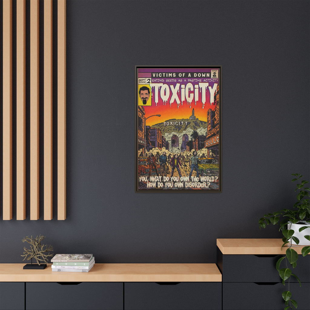Toxicity - Matte Canvas, Framed (Multi-color)
