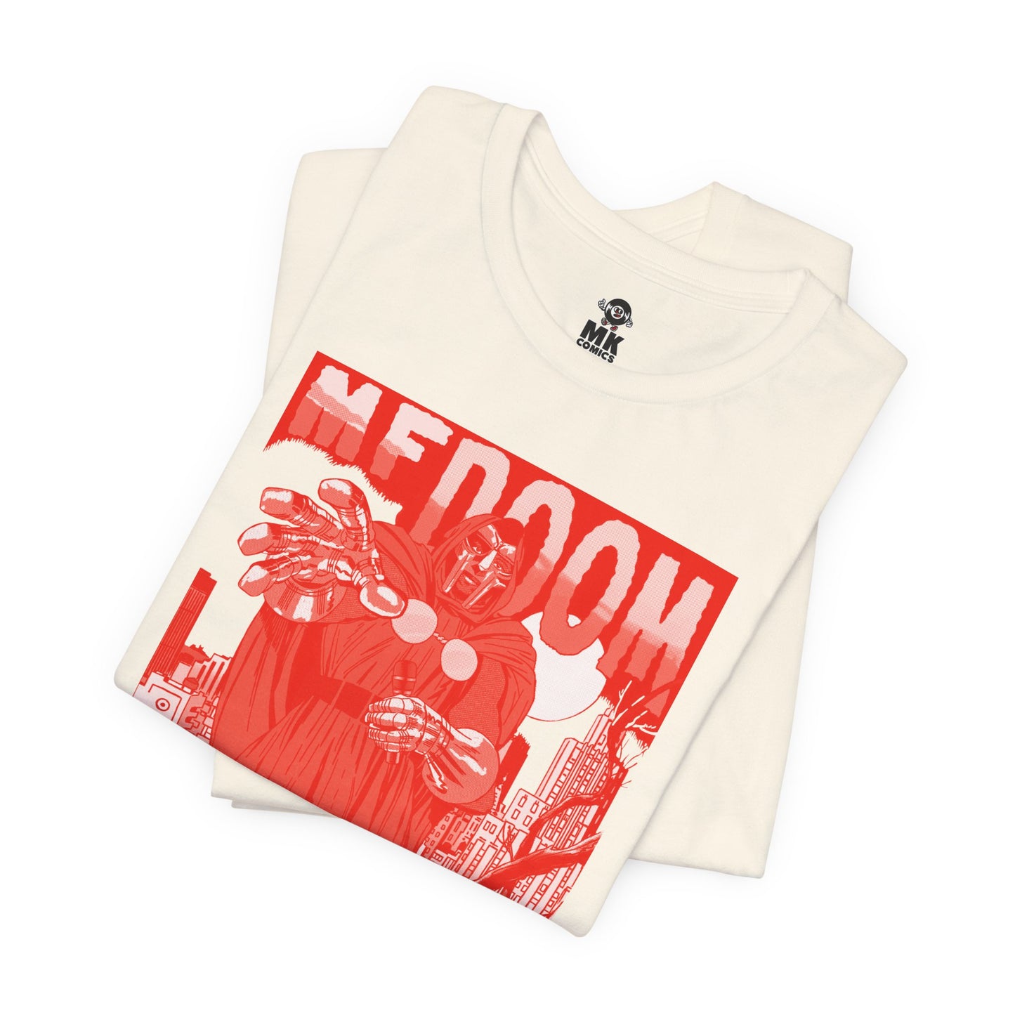 DOOM - Comic Book Art - RED VARIANT - Unisex Jersey Short Sleeve Tee