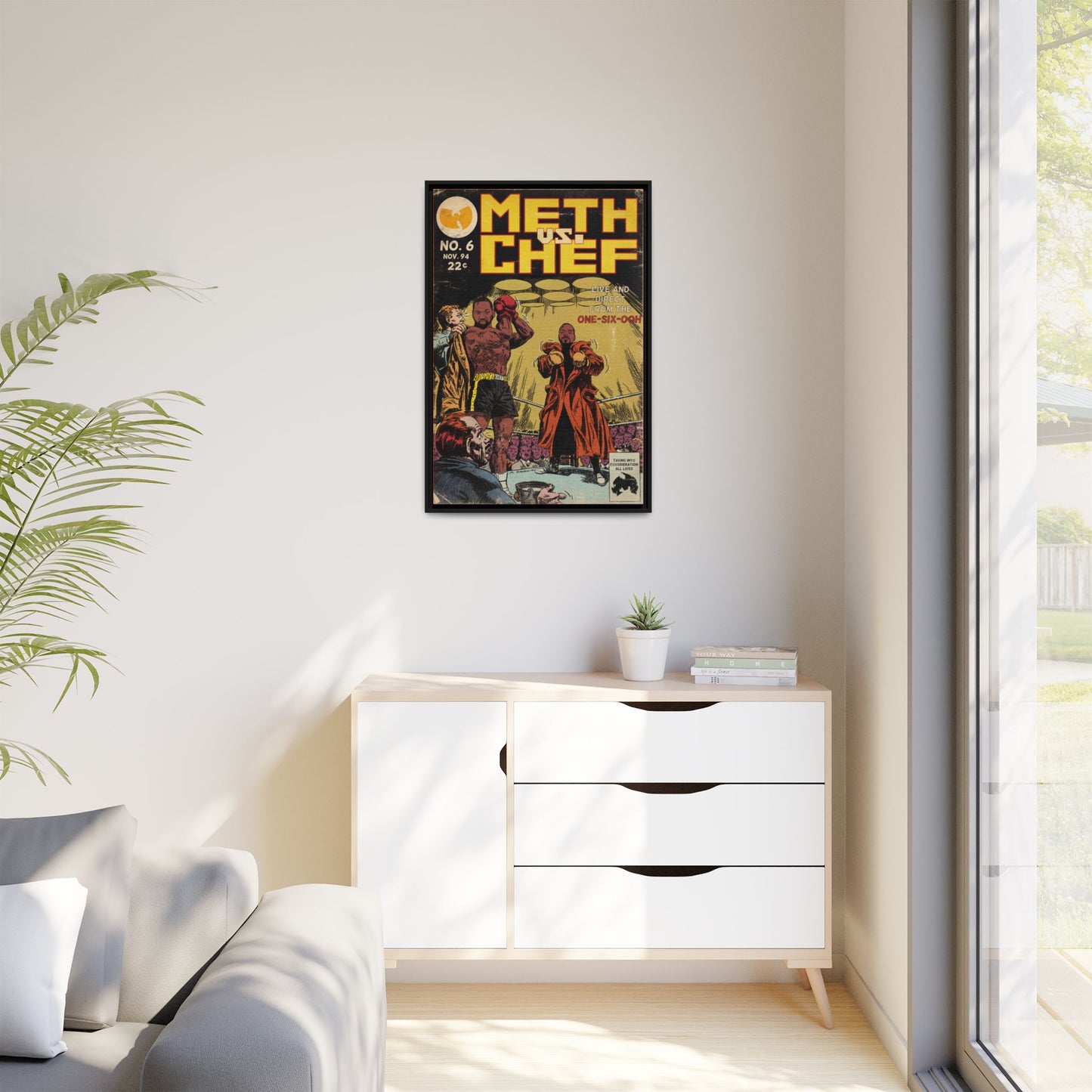 Method Man & Raekwon - Meth vs. Chef - Gallery Canvas Wraps, Vertical Frame