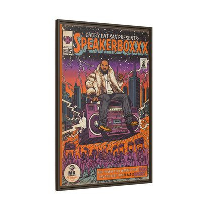 Speaker Boxxx - Matte Canvas, Framed (Multi-color)