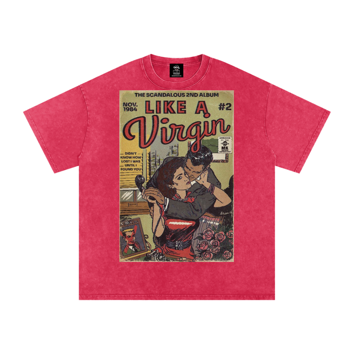 Like a Virgin - Snow Washed Oversized Cotton T-Shirt
